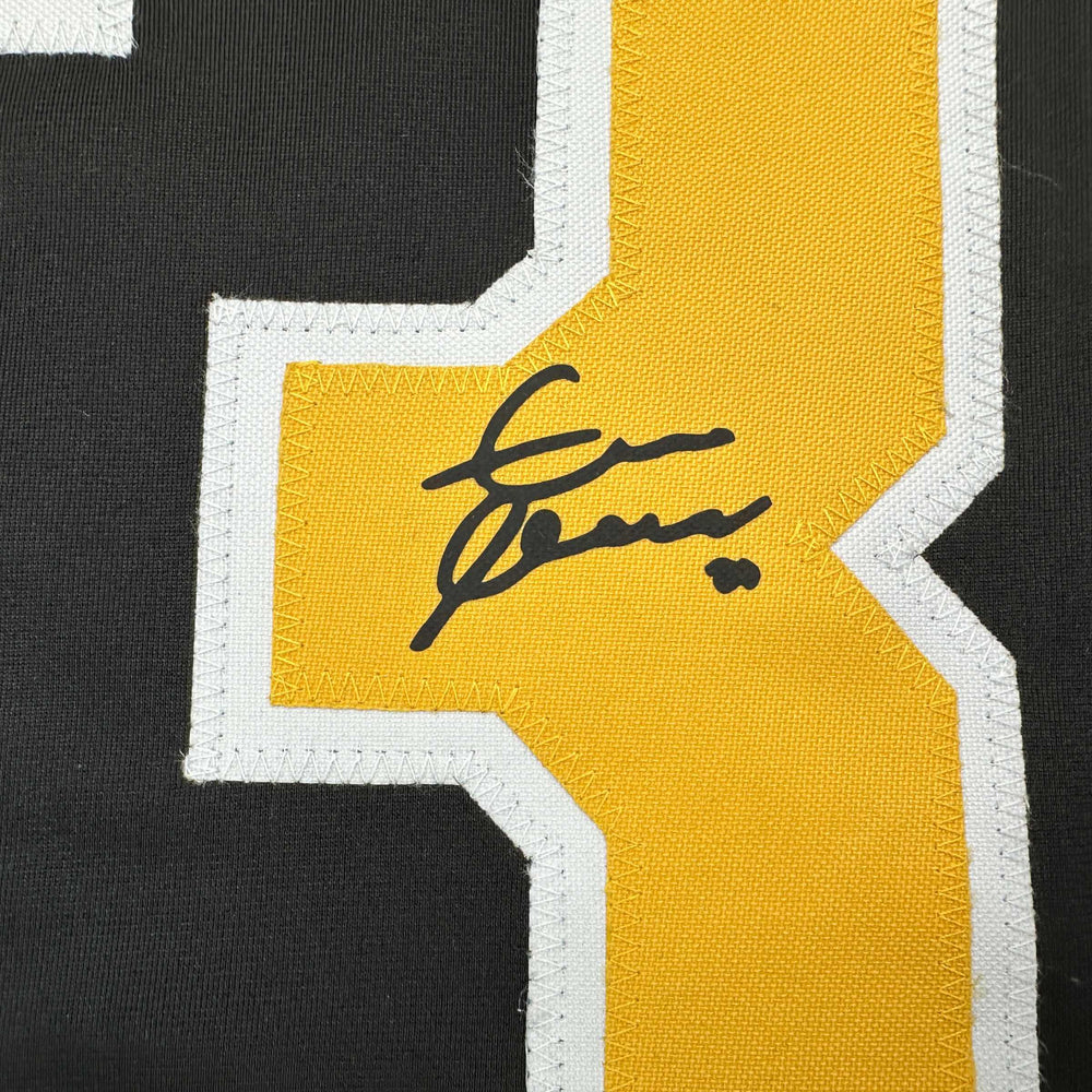 Framed Facsimile Autographed Zdeno Chara 35x39 Boston Black Reprint Laser Auto Hockey Jersey (ONLINE ORDER ONLY)