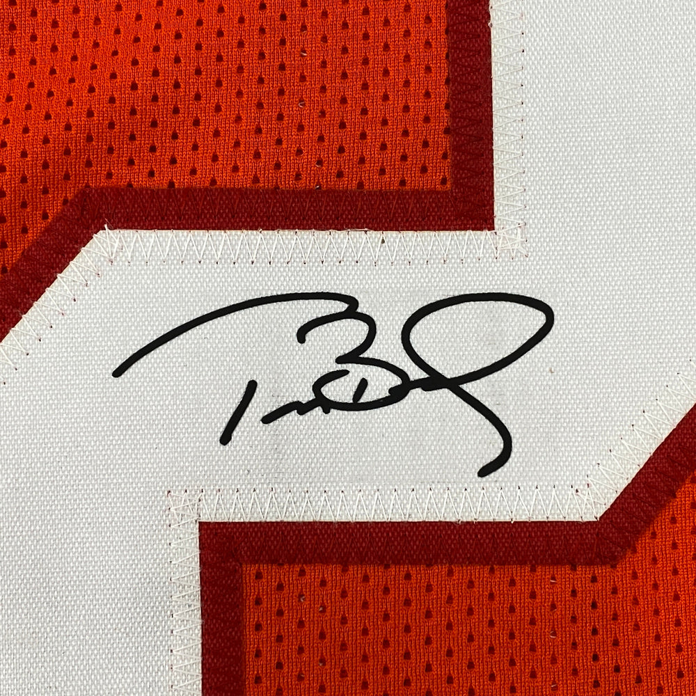 Facsimile Autographed Tom Brady Tampa Bay Orange Throwback Reprint Laser Auto Football Jersey Size Men's XL (ONLINE ORDER ONLY)
