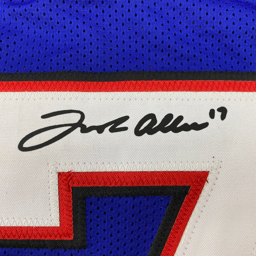 Facsimile Autographed Josh Allen Buffalo Blue Reprint Laser Auto Football Jersey Size Men's XL (ONLINE ORDER ONLY)