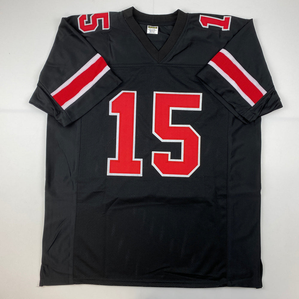 Facsimile Autographed Ezekiel Elliott Ohio State Black Reprint Laser Auto College Football Jersey Size Men's XL (ONLINE ORDER ONLY)