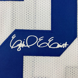 Facsimile Autographed Ezekiel Elliott Dallas White Reprint Laser Auto Football Jersey Size Men's XL (ONLINE ORDER ONLY)