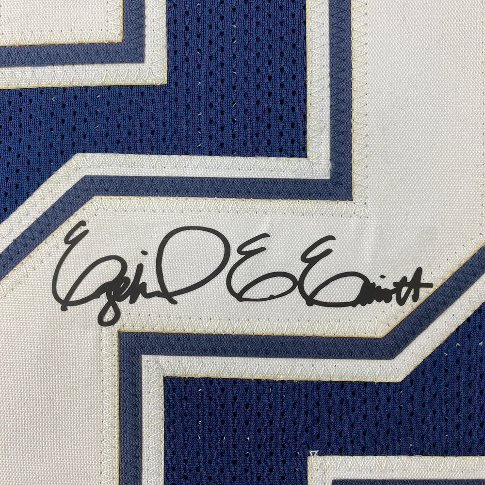 Facsimile Autographed Ezekiel Elliott Dallas Blue Reprint Laser Auto Football Jersey Size Men's XL (ONLINE ORDER ONLY)