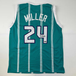 Facsimile Autographed Brandon Miller Charlotte Teal Reprint Laser Auto Basketball Jersey Size Men's XL (ONLINE ORDER ONLY)