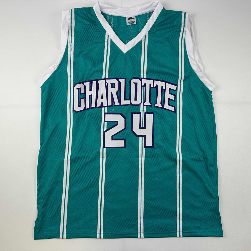 Facsimile Autographed Brandon Miller Charlotte Teal Reprint Laser Auto Basketball Jersey Size Men's XL (ONLINE ORDER ONLY)