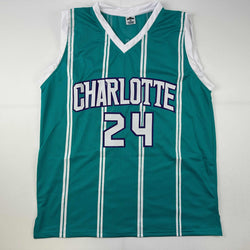Facsimile Autographed Brandon Miller Charlotte Teal Reprint Laser Auto Basketball Jersey Size Men's XL (ONLINE ORDER ONLY)