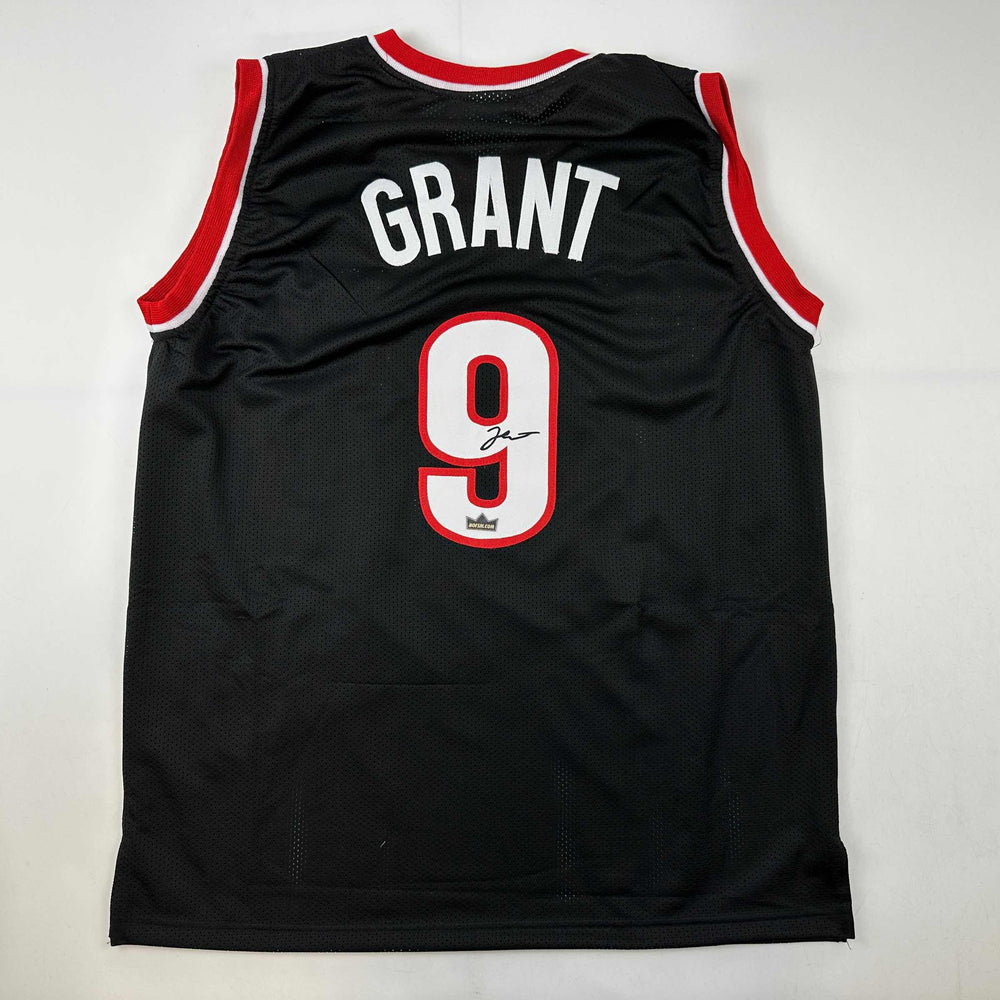 Facsimile Autographed Jerami Grant Portland Black Reprint Laser Auto Basketball Jersey Size Men's XL (ONLINE ORDER ONLY)