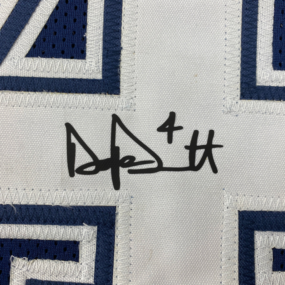 Facsimile Autographed Dak Prescott Dallas Blue Reprint Laser Auto Football Jersey Size Men's XL (ONLINE ORDER ONLY)