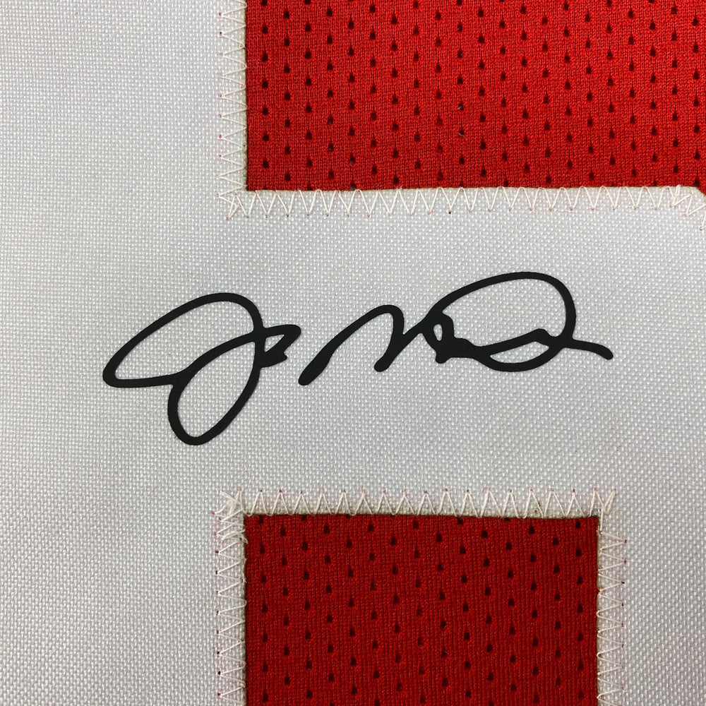 Facsimile Autographed Joe Montana San Francisco Red Reprint Laser Auto Football Jersey Size Men's XL (ONLINE ORDER ONLY)
