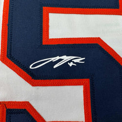 Facsimile Autographed Justin Verlander Houston White Reprint Laser Auto Baseball Jersey Size Men's XL (ONLINE ORDER ONLY)