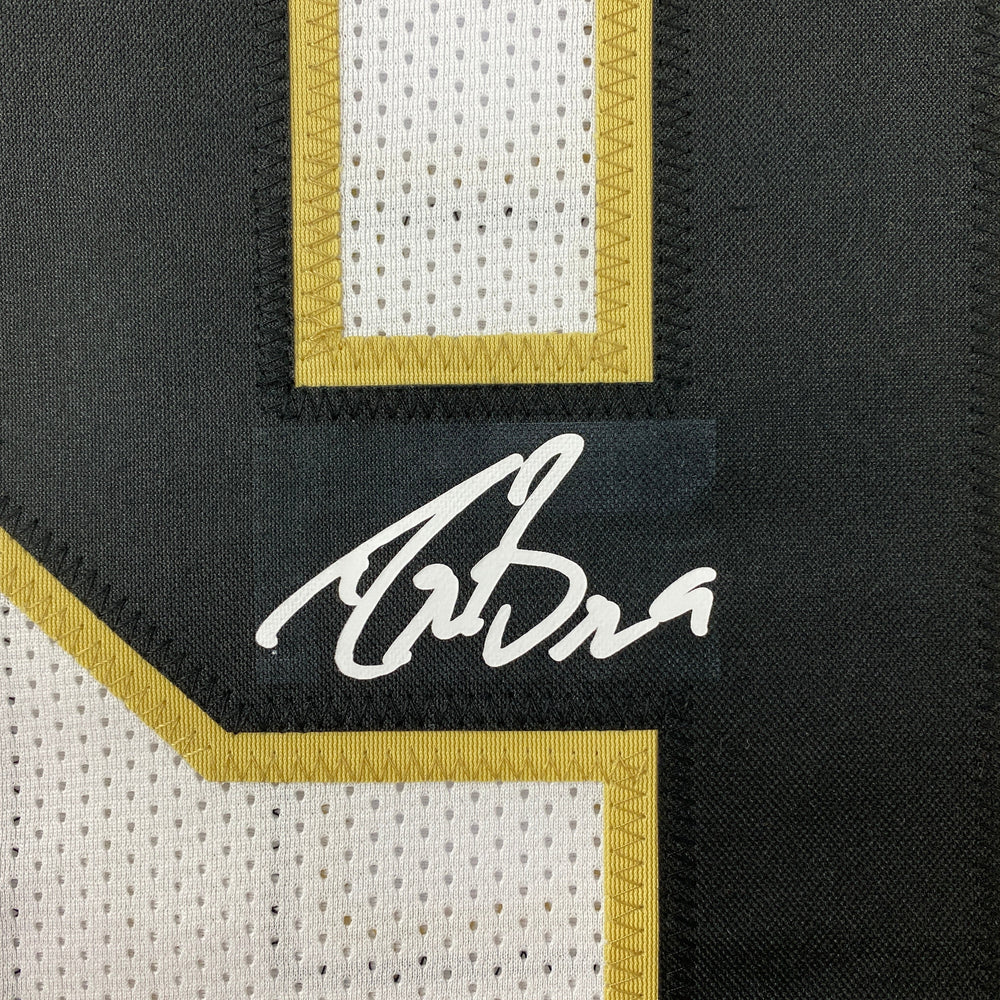 Facsimile Autographed Drew Brees New Orleans White Reprint Laser Auto Football Jersey Size Men's XL (ONLINE ORDER ONLY)