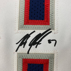 Facsimile Autographed Rob Gronk Gronkowski New England Blue Reprint Laser Auto Football Jersey Size Men's XL (ONLINE ORDER ONLY)