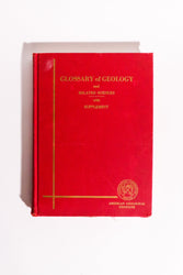 Glossary of Geology and Related Sciences w/ Supplement ��� American Geological Institute ��� 1962 (ONLINE ORDER ONLY)