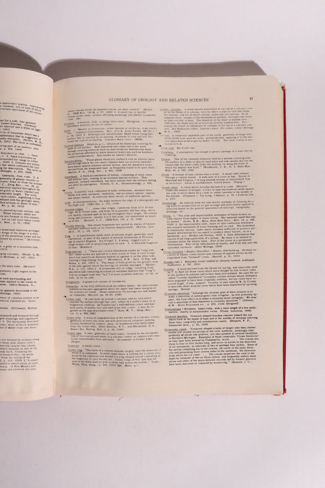 Glossary of Geology and Related Sciences w/ Supplement ��� American Geological Institute ��� 1962 (ONLINE ORDER ONLY)