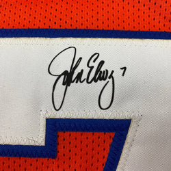 Facsimile Autographed John Elway Denver Orange Retro Reprint Laser Auto Football Jersey Size Men's XL (ONLINE ORDER ONLY)