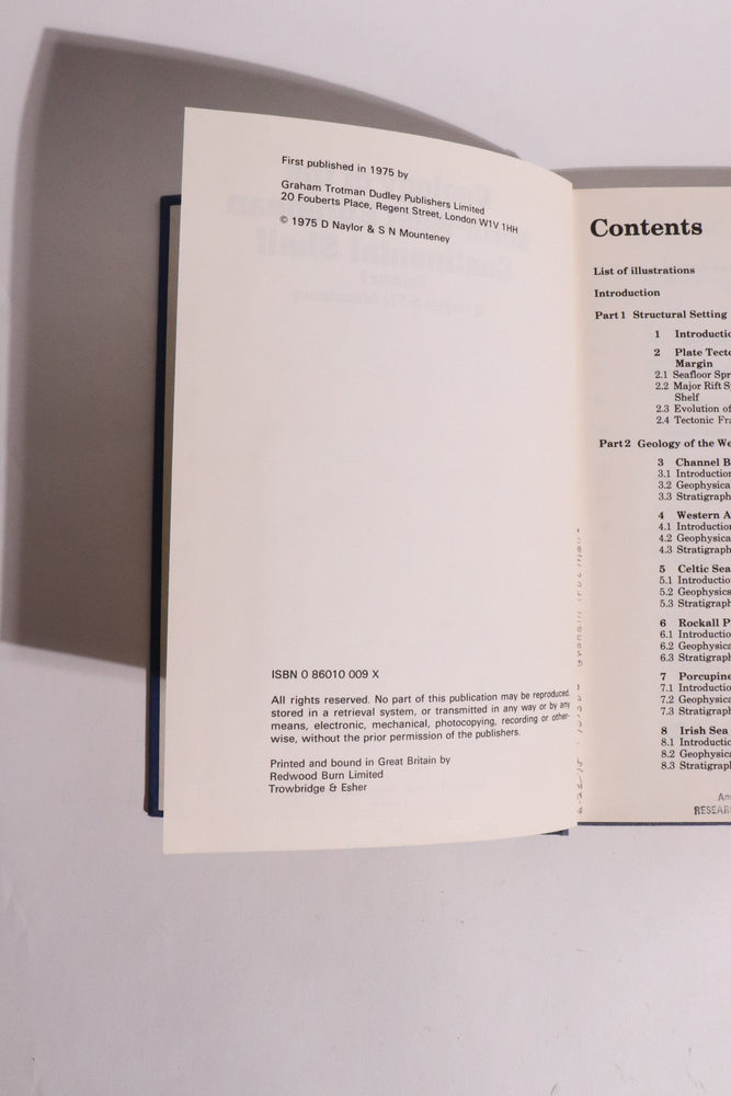Geology of the North-West European Continental Shelf Vol. 1 ��� Naylor & Mounteney ��� 1975 (ONLINE ORDER ONLY)