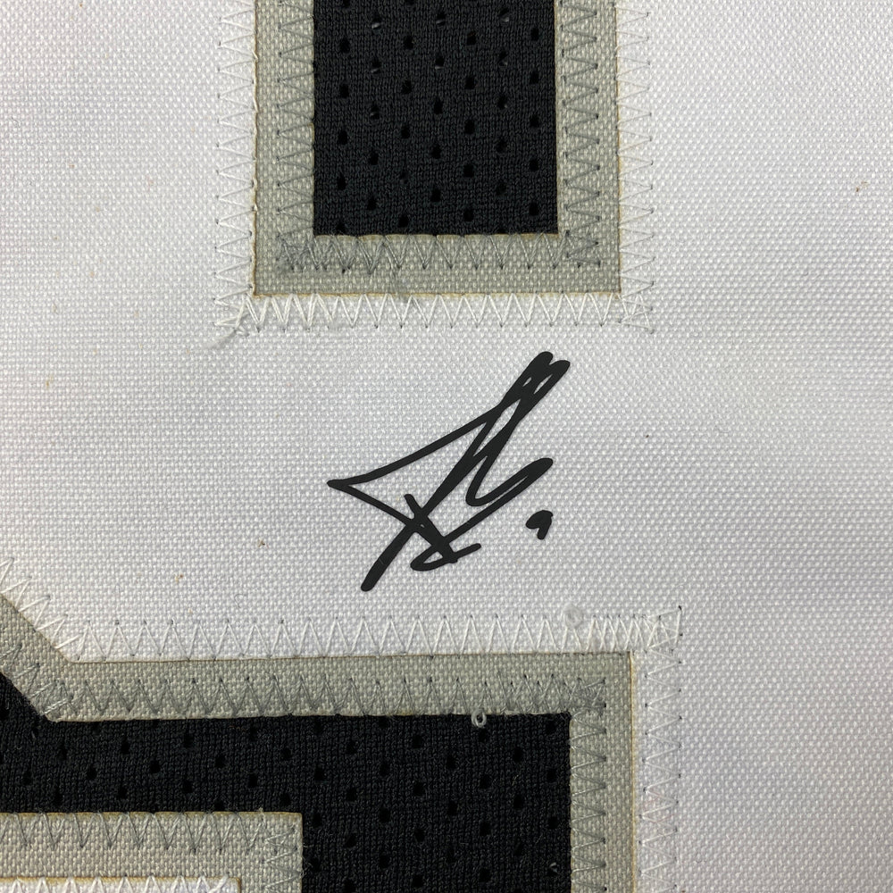 Facsimile Autographed Tony Parker San Antonio Black Reprint Laser Auto Basketball Jersey Size Men's XL (ONLINE ORDER ONLY)