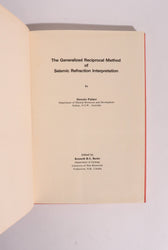The Generalized Reciprocal Method of Seismic Refraction Interpretation ��� Derecke Palmer ��� 1980 SEG (ONLINE ORDER ONLY)