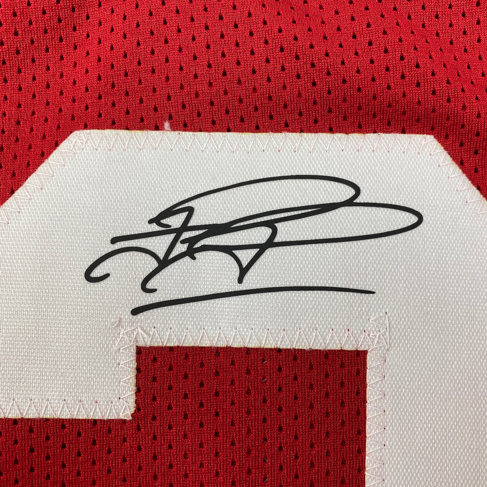 Facsimile Autographed Tua Tagovailoa Alabama Red Reprint Laser Auto College Football Jersey Size Men's XL (ONLINE ORDER ONLY)