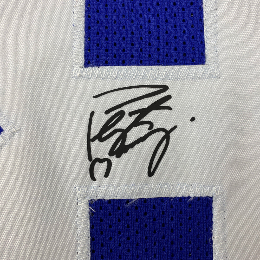 Facsimile Autographed Peyton Manning Indianapolis Blue Reprint Laser Auto Football Jersey Size Men's XL (ONLINE ORDER ONLY)