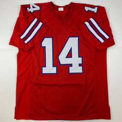Facsimile Autographed Stefon Diggs Buffalo Red Reprint Laser Auto Football Jersey Size Men's XL (ONLINE ORDER ONLY)