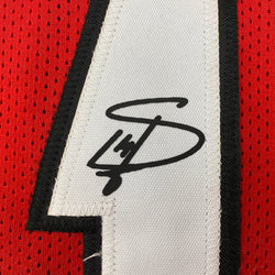 Facsimile Autographed Stefon Diggs Maryland Red Reprint Laser Auto College Football Jersey Size Men's XL (ONLINE ORDER ONLY)