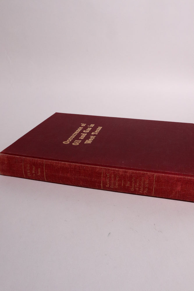 Occurrence of Oil and Gas in West Texas ��� Frank A. Herald ��� UT Bureau Economic Geology 1957 (ONLINE ORDER ONLY)