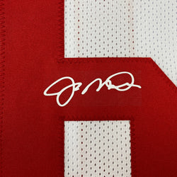 Facsimile Autographed Joe Montana San Francisco White Reprint Laser Auto Football Jersey Size Men's XL (ONLINE ORDER ONLY)