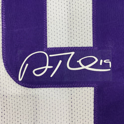 Facsimile Autographed Adam Thielen Minnesota White Reprint Laser Auto Football Jersey Size Men's XL (ONLINE ORDER ONLY)
