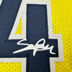 Framed Facsimile Autographed Pascal Siakam 35x39 Indiana Yellow Reprint Laser Auto Basketball Jersey (ONLINE ORDER ONLY)