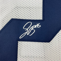 Facsimile Autographed Saquon Barkley Penn State White Reprint Laser Auto College Football Jersey Size Men's XL (ONLINE ORDER ONLY)