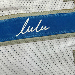 Facsimile Autographed Luka Doncic Dallas White Reprint Laser Auto Basketball Jersey Size Men's XL (ONLINE ORDER ONLY)