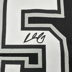 Facsimile Autographed Stephon Castle San Antonio Black Reprint Laser Auto Basketball Jersey Size Men's XL (ONLINE ORDER ONLY)