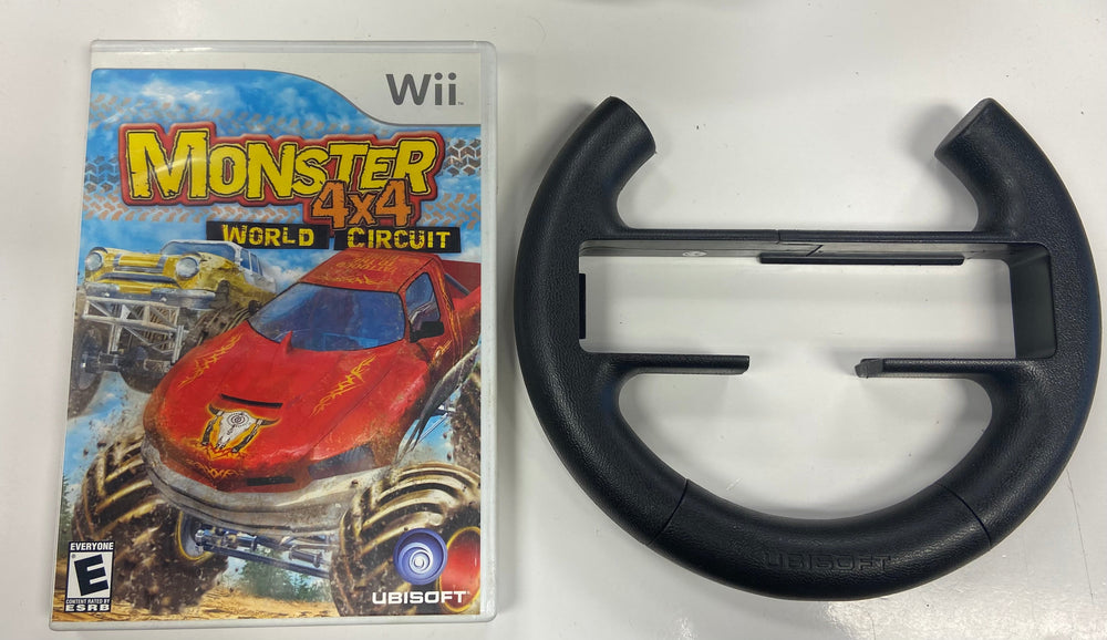 Monster 4X4 World Circuit Steering Wheel Bundle (Wii) (Online Only)
