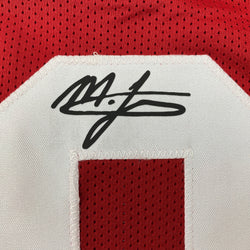 Facsimile Autographed Mac Jones Alabama Red Reprint Laser Auto College Football Jersey Size Men's XL (ONLINE ORDER ONLY)