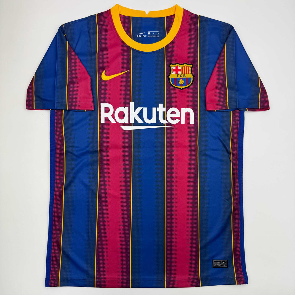 Autographed/Signed Lionel Leo Messi FC Barcelona Soccer Jersey Beckett BAS COA