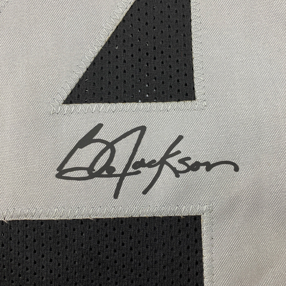 Facsimile Autographed Bo Jackson Oakland Las Vegas Black Reprint Laser Auto Football Jersey Size Men's XL (ONLINE ORDER ONLY)