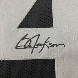 Facsimile Autographed Bo Jackson Oakland Las Vegas Black Reprint Laser Auto Football Jersey Size Men's XL (ONLINE ORDER ONLY)