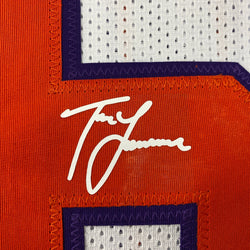 Facsimile Autographed Trevor Lawrence Clemson White Reprint Laser Auto College Football Jersey Size Men's XL (ONLINE ORDER ONLY)