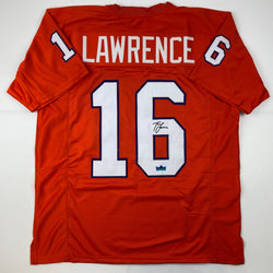 Facsimile Autographed Trevor Lawrence Clemson Orange Reprint Laser Auto College Football Jersey Size Men's XL (ONLINE ORDER ONLY)