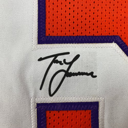 Facsimile Autographed Trevor Lawrence Clemson Orange Reprint Laser Auto College Football Jersey Size Men's XL (ONLINE ORDER ONLY)