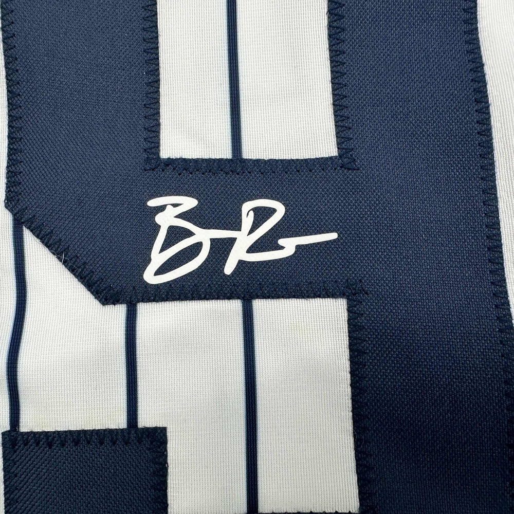 Facsimile Autographed Ben Rice New York Pinstripe Reprint Laser Auto Baseball Jersey Size Men's XL (ONLINE ORDER ONLY)
