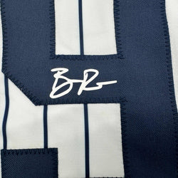 Facsimile Autographed Ben Rice New York Pinstripe Reprint Laser Auto Baseball Jersey Size Men's XL (ONLINE ORDER ONLY)