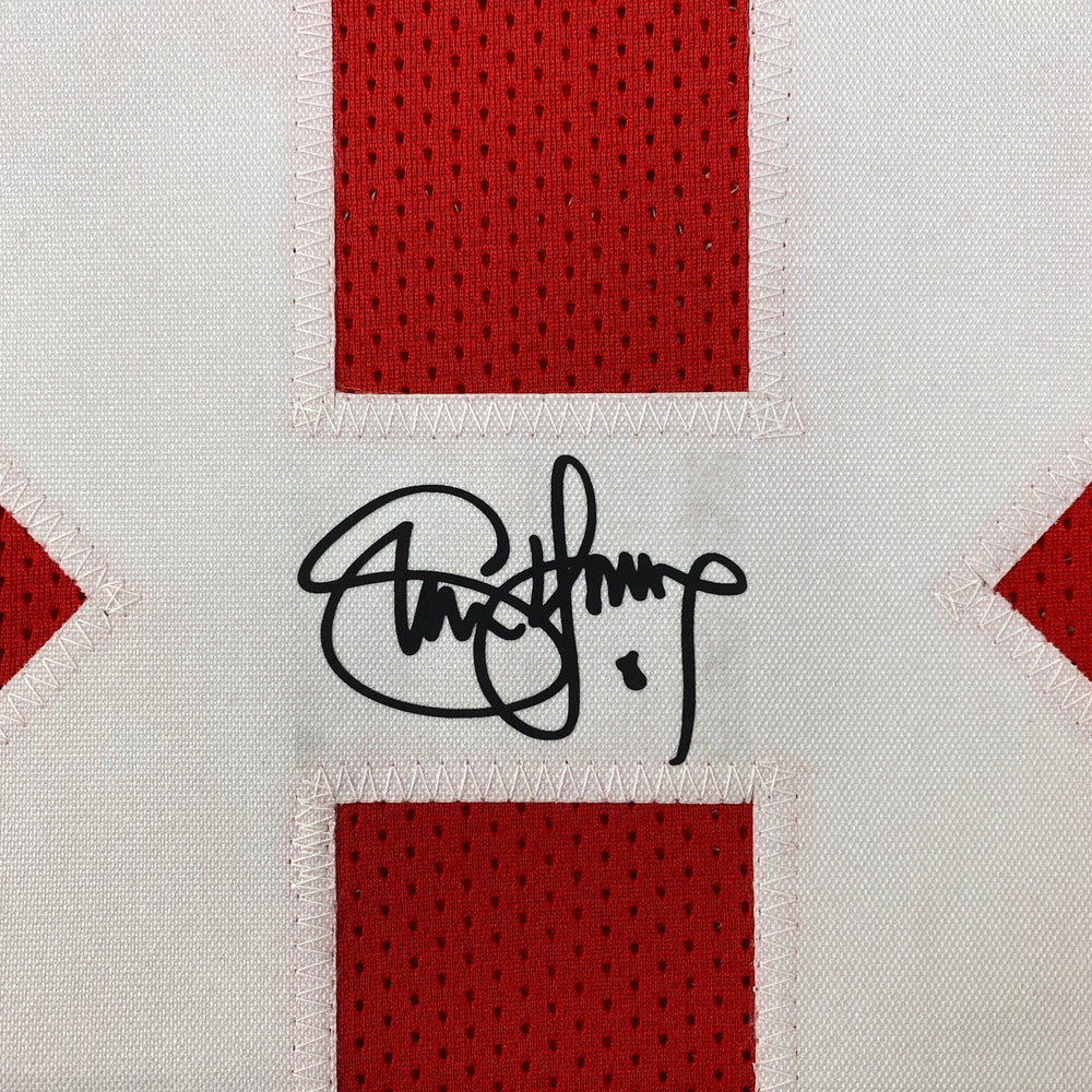 Facsimile Autographed Steve Young San Francisco Red Reprint Laser Auto Football Jersey Size Men's XL (ONLINE ORDER ONLY)