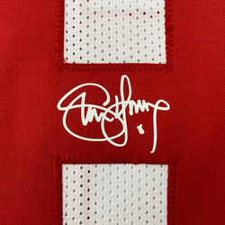 Facsimile Autographed Steve Young San Francisco White Reprint Laser Auto Football Jersey Size Men's XL (ONLINE ORDER ONLY)