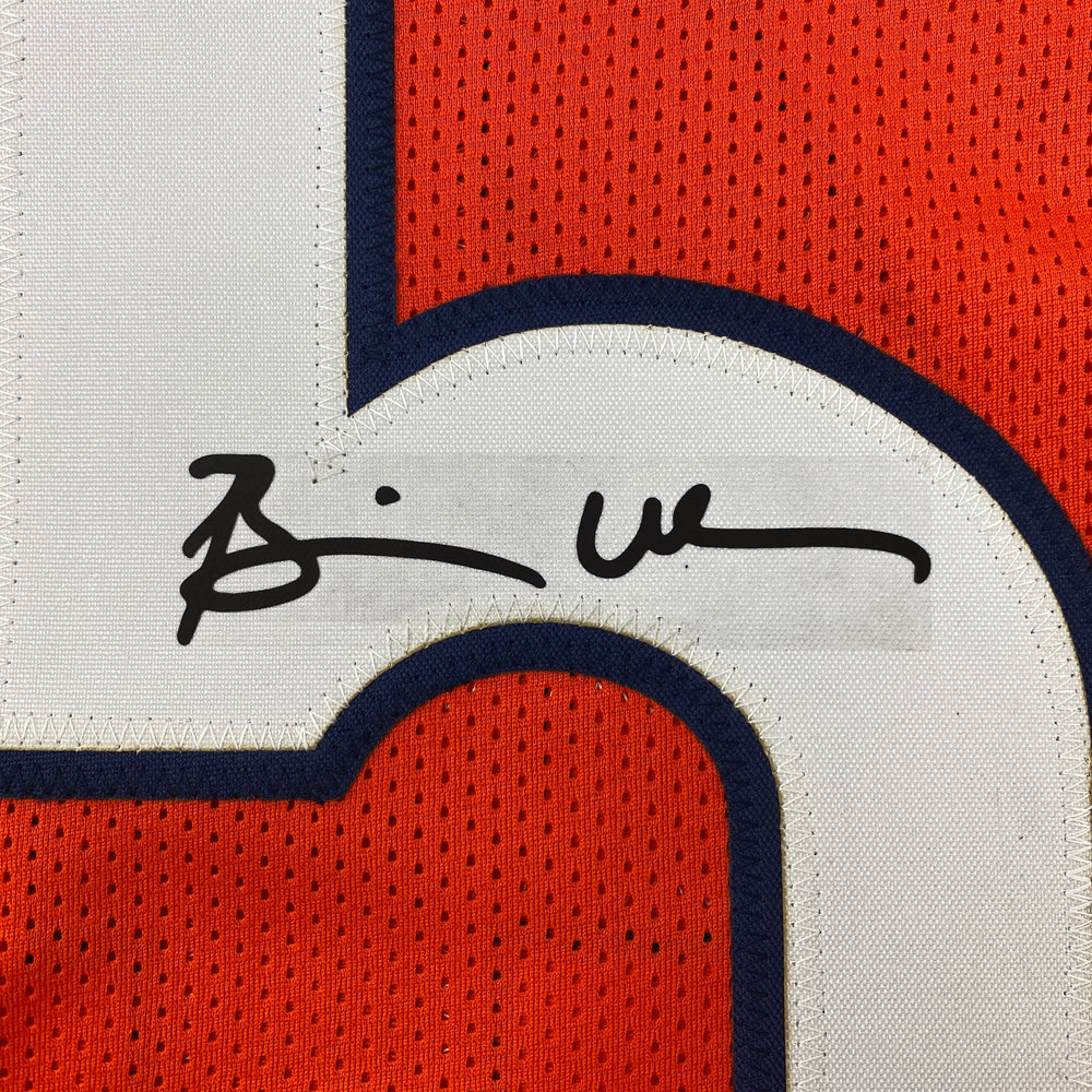 Facsimile Autographed Brian Urlacher Chicago Orange Reprint Laser Auto Football Jersey Size Men's XL (ONLINE ORDER ONLY)
