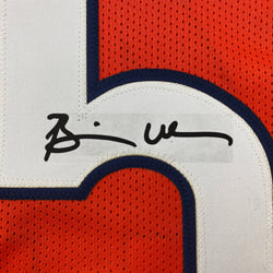 Facsimile Autographed Brian Urlacher Chicago Orange Reprint Laser Auto Football Jersey Size Men's XL (ONLINE ORDER ONLY)
