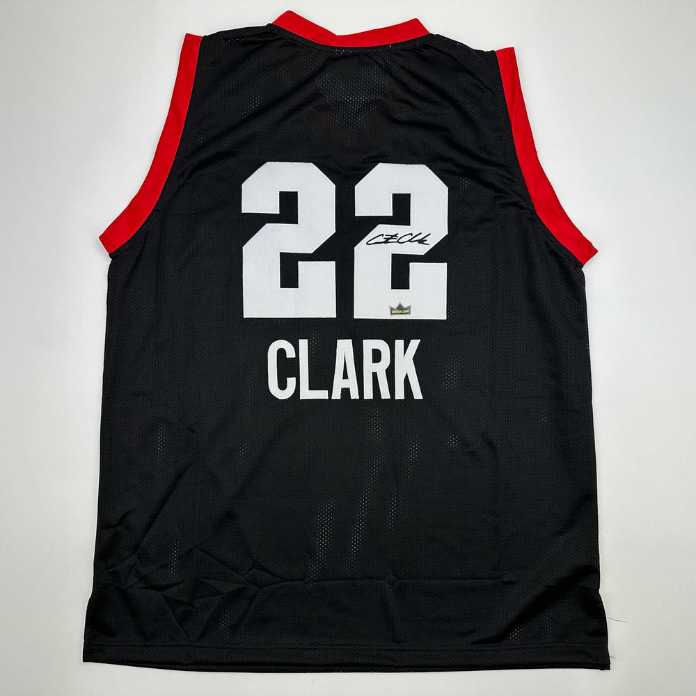 Facsimile Autographed Caitlin Clark 2024 1st All-Star Game Black Reprint Laser Auto Basketball Jersey Size Men's XL (ONLINE ORDER ONLY)