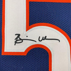 Facsimile Autographed Brian Urlacher Chicago Blue Reprint Laser Auto Football Jersey Size Men's XL (ONLINE ORDER ONLY)
