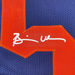 Facsimile Autographed Brian Urlacher Chicago Retro Blue Reprint Laser Auto Football Jersey Size Men's XL (ONLINE ORDER ONLY)