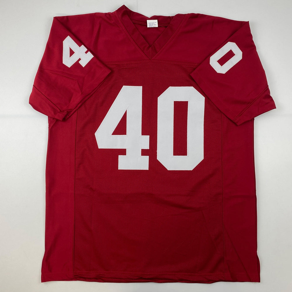 Facsimile Autographed Pat Tillman Arizona Red Reprint Laser Auto Football Jersey Size Men's XL (ONLINE ORDER ONLY)